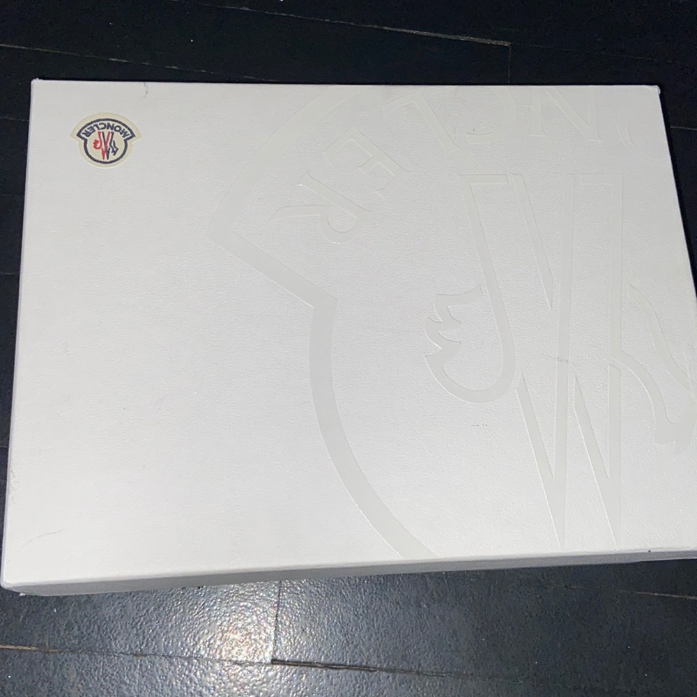 Moncler shoes only worn once excellent condition size 11 come with bags